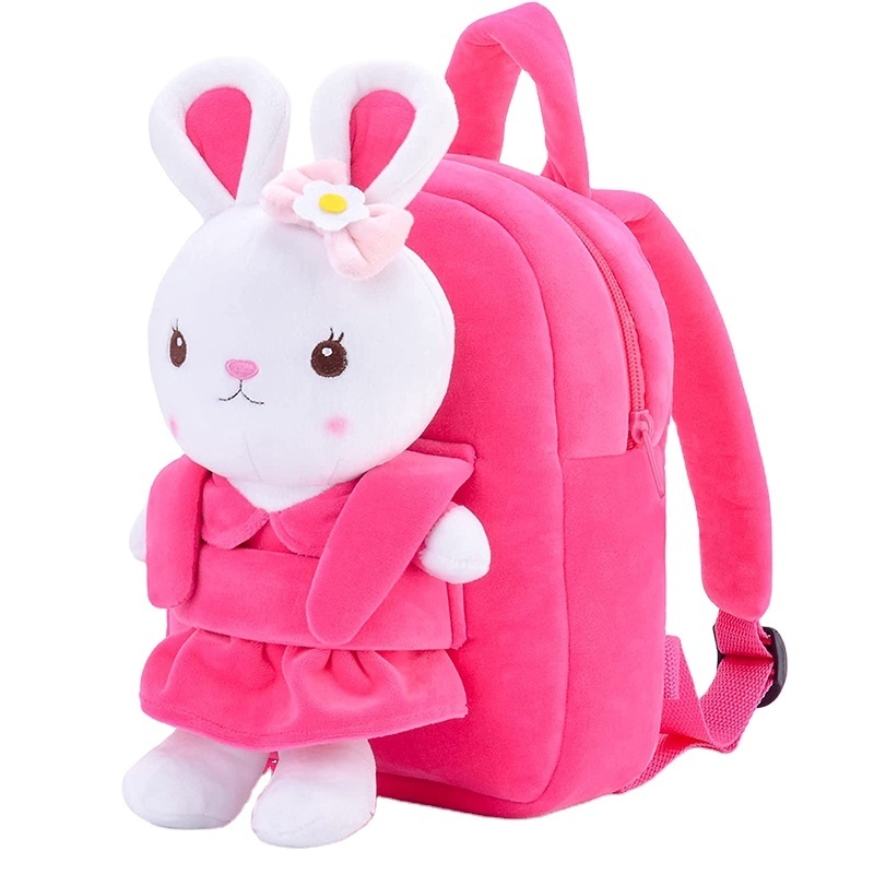 Hot sales hellow kitty plush cartoon animal backpack children backpack