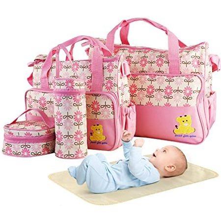 Luxury blank diaper changing bag mom bag baby caddy bag for mummy mom