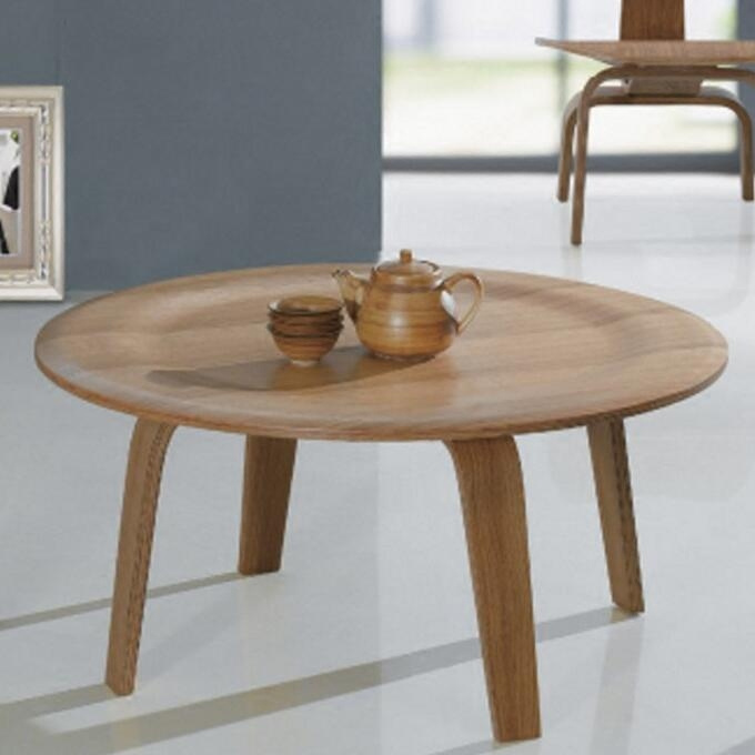 Classical Furniture Plywood Coffee Table Wooden Side Table Living Room Furniture Modern Round Side Table