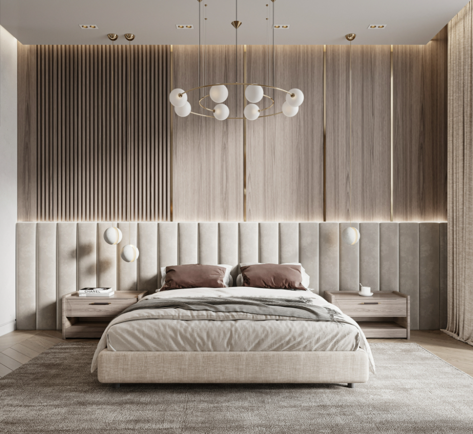 CREATION Luxury Style Hotel On Wall Headboard Design Hotel Set Furniture For Hotel Bedroom