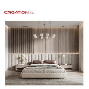 CREATION Luxury Style Hotel On Wall Headboard Design Hotel Set Furniture For Hotel Bedroom