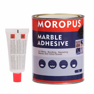 Shandong Creation Factory Moropus Wholesales White Marble Adhesive 1L 3L  4L 18L Anti UV Raw Stone Sticking Glue