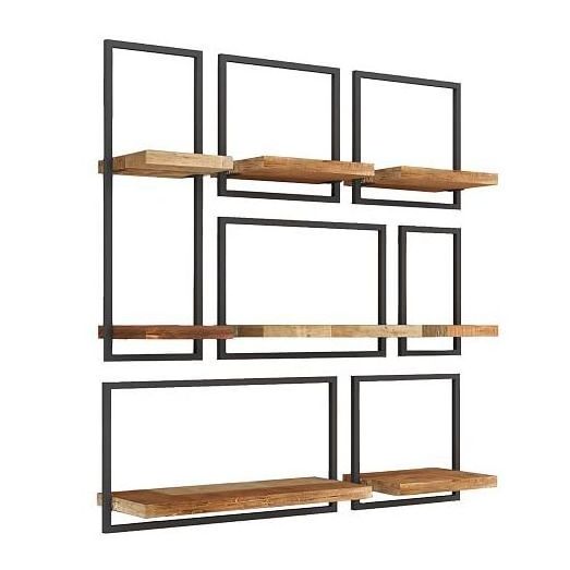 Large wooden rack wall hanging shelves wall decor item handmade wall shelve reduced your home space collect your small