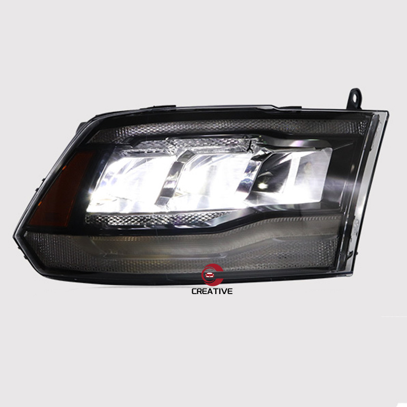 Car Headlight For Dodge RAM 1500 2500 LED Headlights 2007 2008 2009 2010 2011 2012 2013  HeadLamp DRL Signal Projector Lens