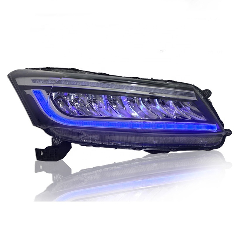 Auto Accessories LED Headlights for Honda Accord 8Th Gen 2008 2009 2010 2012 2013 With Animation ALL LED Front Lamp Car Assembly