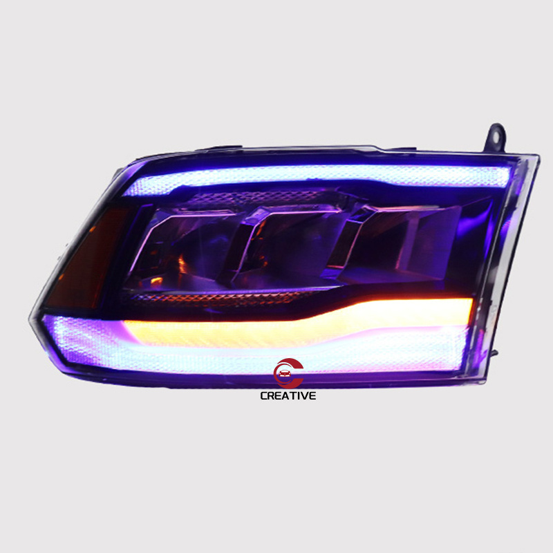 Car Headlight For Dodge RAM 1500 2500 LED Headlights 2007 2008 2009 2010 2011 2012 2013  HeadLamp DRL Signal Projector Lens