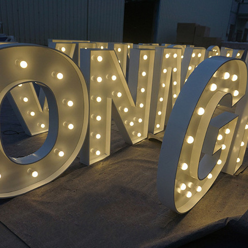 SHIDAI LED Marquee Letter Lights Sign up for Night Light Business Bar store Mall promotion