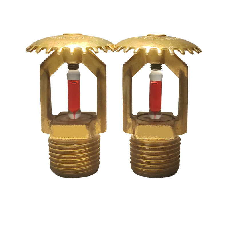 Customize logo high quality hot sale to 55g brass upright pendent fire sprinkler head guard quick response sprinkler