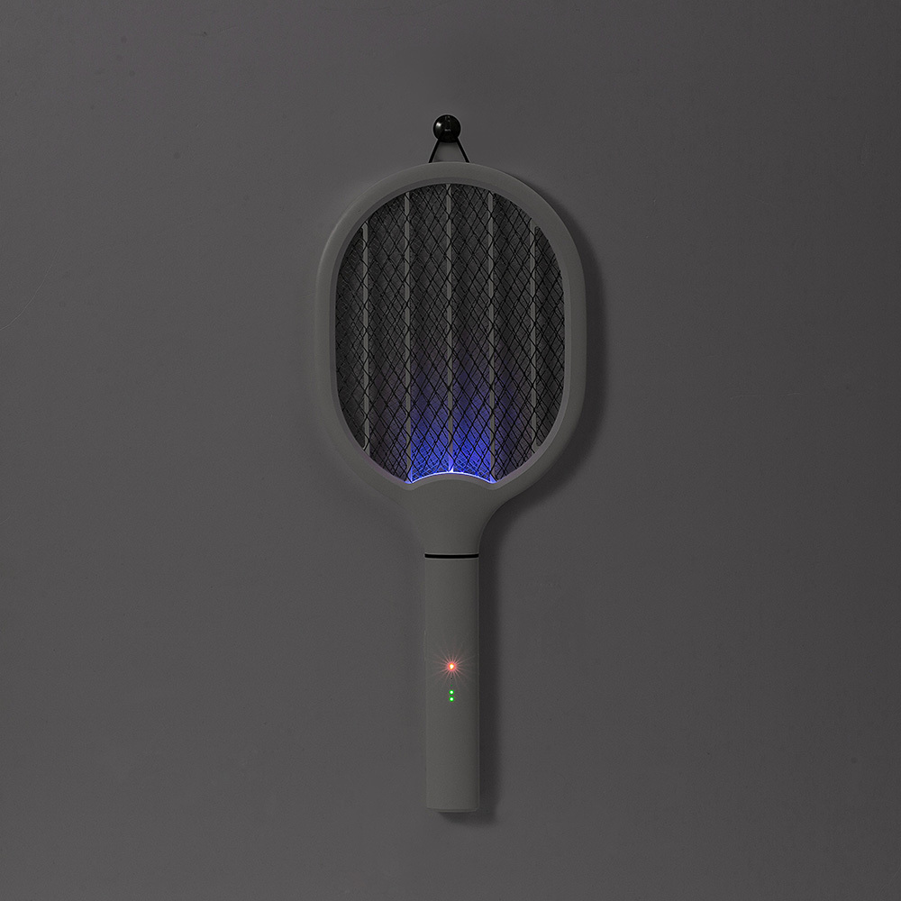 Bug Zapper Electric Fly Swatter 3000V USB Rechargeable, Mosquito Racquet Fly Killer Racket with LED Light