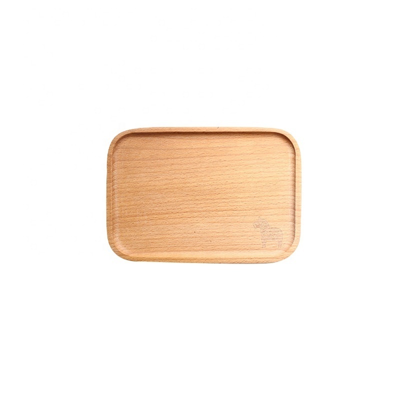 Blank Rectangle Beech Wood Mini Tray Bread Dish Plate