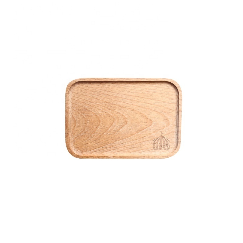 Blank Rectangle Beech Wood Mini Tray Bread Dish Plate