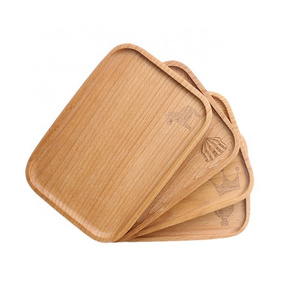 Blank Rectangle Beech Wood Mini Tray Bread Dish Plate