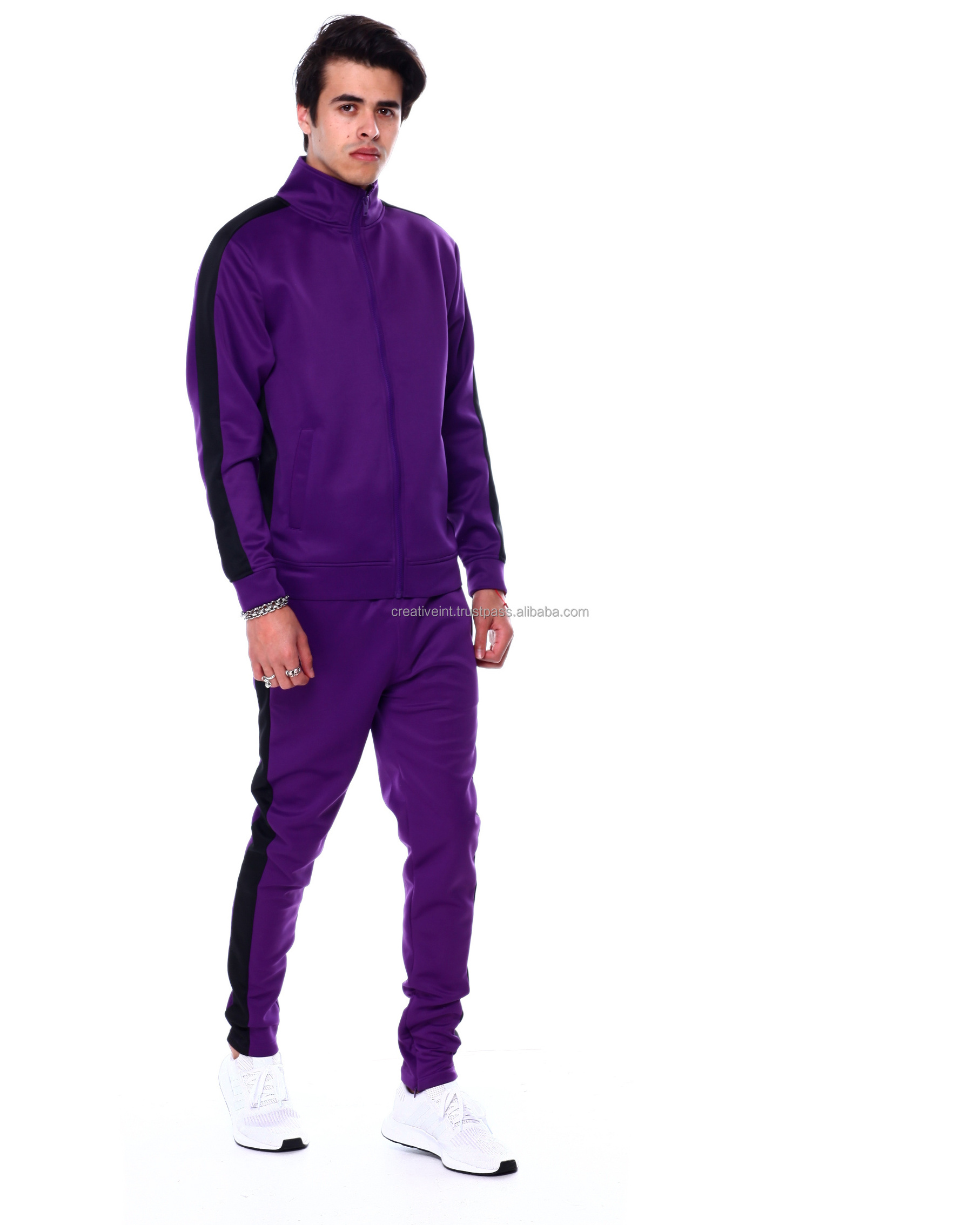 Black and purple tracksuit online