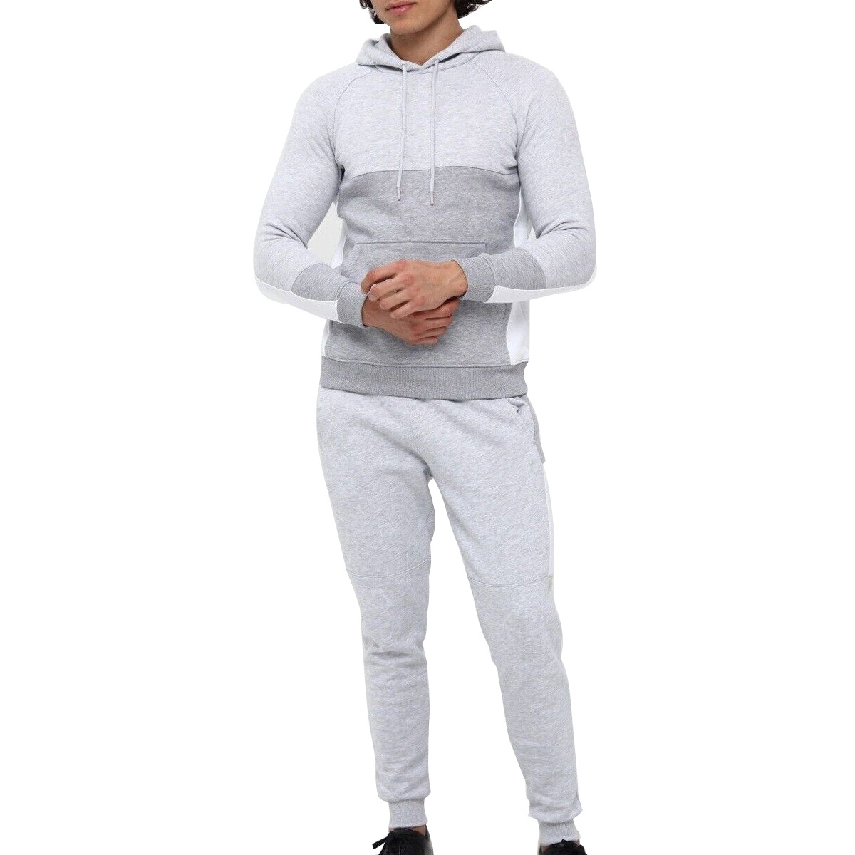 Good Quality Outdoor Custom Logo Plus Size Men Jogging Suit / Wholesale Latest Design Fleece Men Jogging Suits with customized