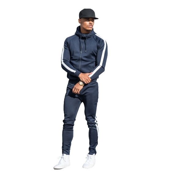 Men cotton polyester custom tech fleece tracksuit Sports Track Suits 100% Polyester Mens Sport Tracksuit