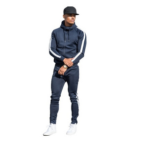 Men cotton polyester custom tech fleece tracksuit Sports Track Suits 100% Polyester Mens Sport Tracksuit