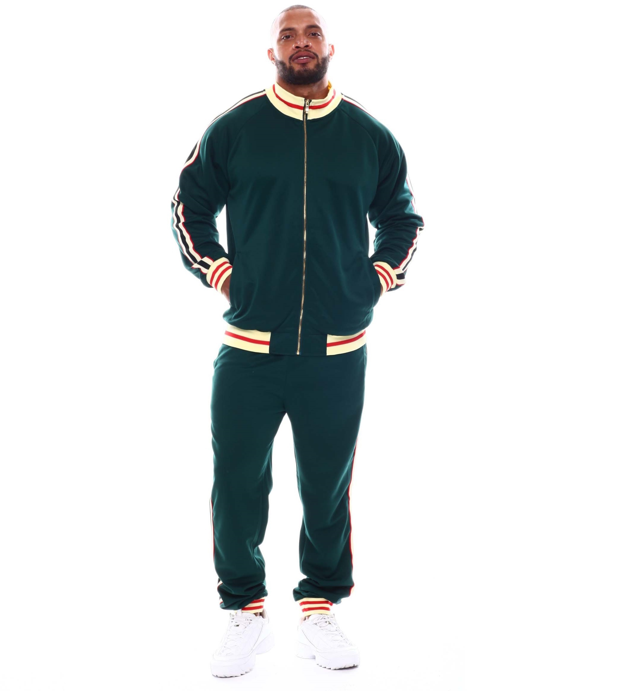 Custom Made  Sweat Suits Mens 2 Piece Track Suit Sublimation Tracksuit Vintage Acid Washed Tracksuit