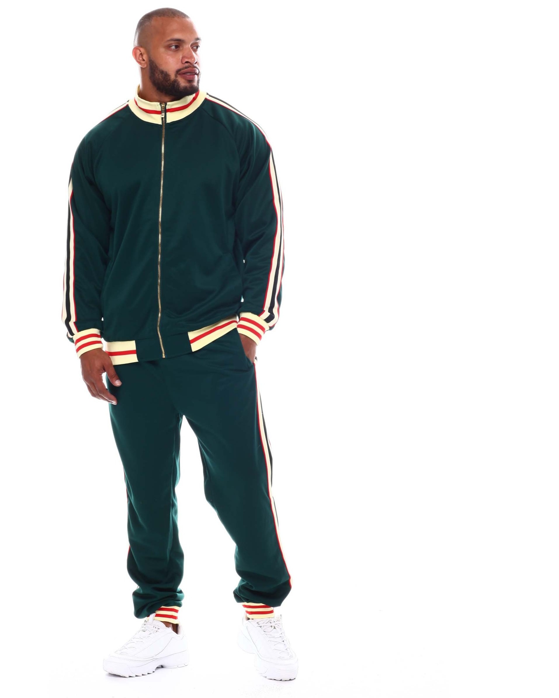 Custom Made  Sweat Suits Mens 2 Piece Track Suit Sublimation Tracksuit Vintage Acid Washed Tracksuit