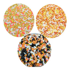 Halloween Candy Corn Slice Polymer Clay Sprinkles For DIY Resin Shaker Jewelry Stuff Slime Filling Phone Nail Art Decorations