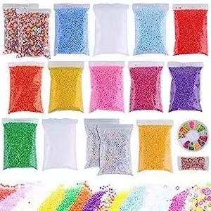 Slime Foam Beads Foam Balls Colors Rainbow Fruit Beads Craft Add ins Homemade DIY Kids Ingredients Styrofoam Supplies