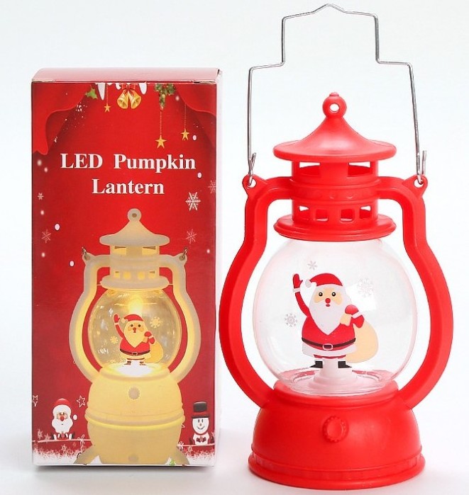 Christmas  Decorative Lantern LED Light Up Christmas Wind Lamp