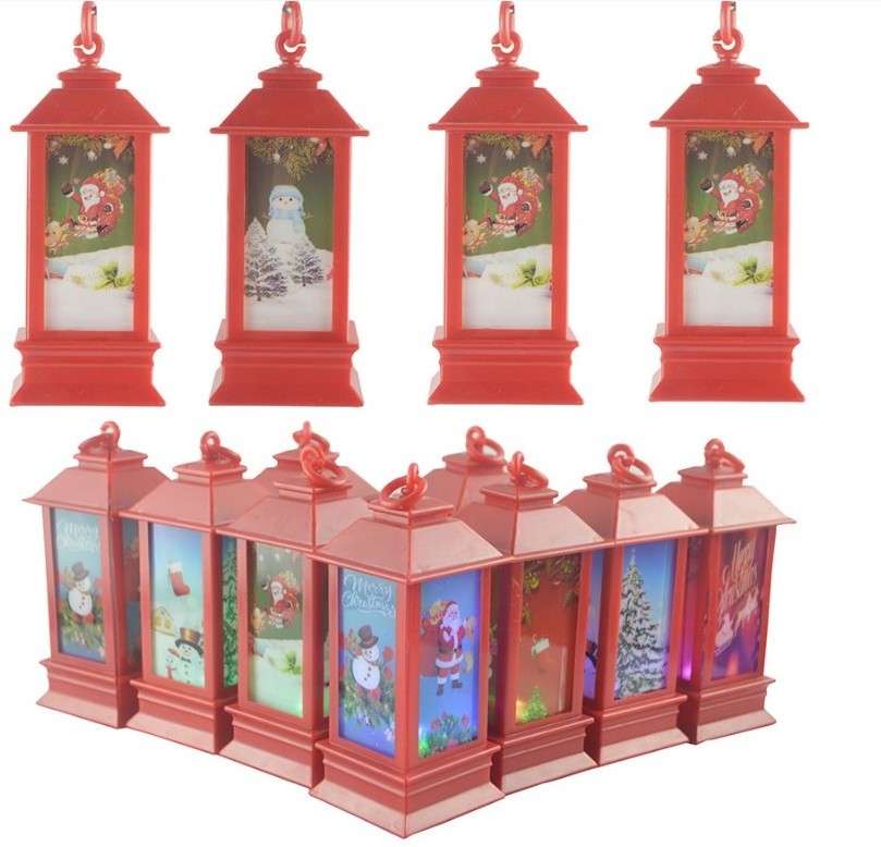 Christmas  Decorative Lantern LED Light Up Christmas Wind Lamp