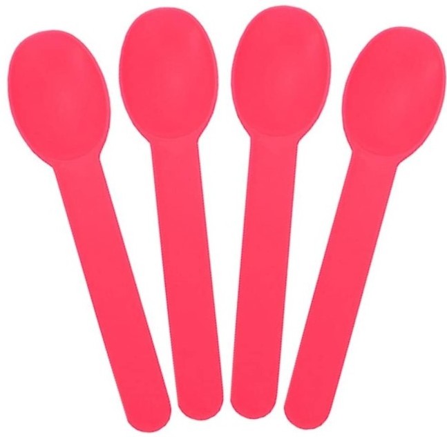 Biodegradable Plastic Disposable  Reusable Frozen Yogurt Ice Cream Spoons