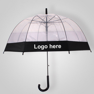 Promotional 23 Inch 8 Panels Umbrella Transparent Clear Dome Umbrella