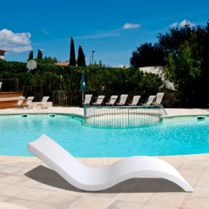 In water Tanning Ledge In-pool Chaise Lounge Chair Outdoor LED Ledge Sun Lounger