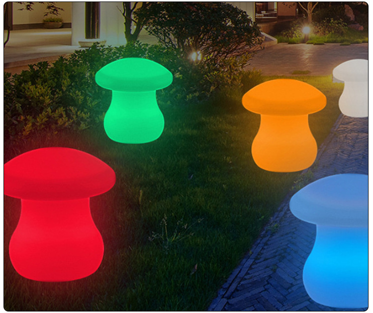 mushroom led reading table lamp table light for books 16 color changes LED mushroom lamp