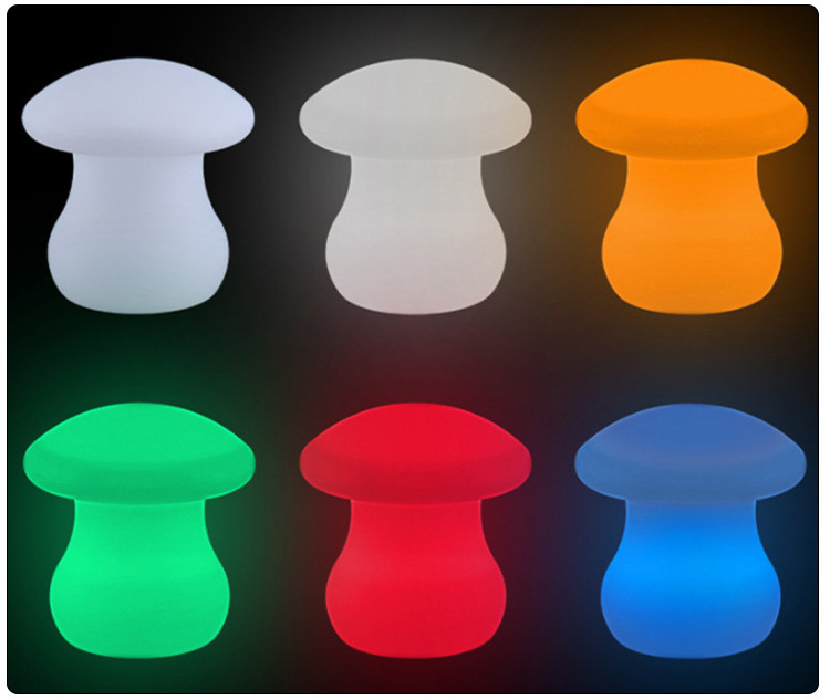 mushroom led reading table lamp table light for books 16 color changes LED mushroom lamp