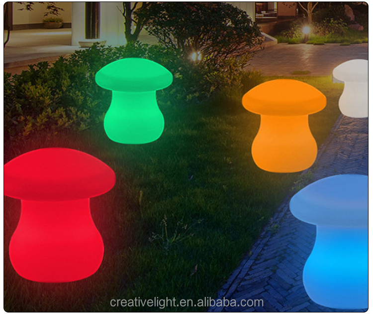 LED Creative Mushroom Rechargeable Table Lamp 16 Colors Remote Control Dimmable Mushroom light 3D Night Light LED Table Lamps