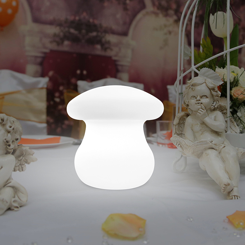 LED Creative Mushroom Rechargeable Table Lamp 16 Colors Remote Control Dimmable Mushroom light 3D Night Light LED Table Lamps