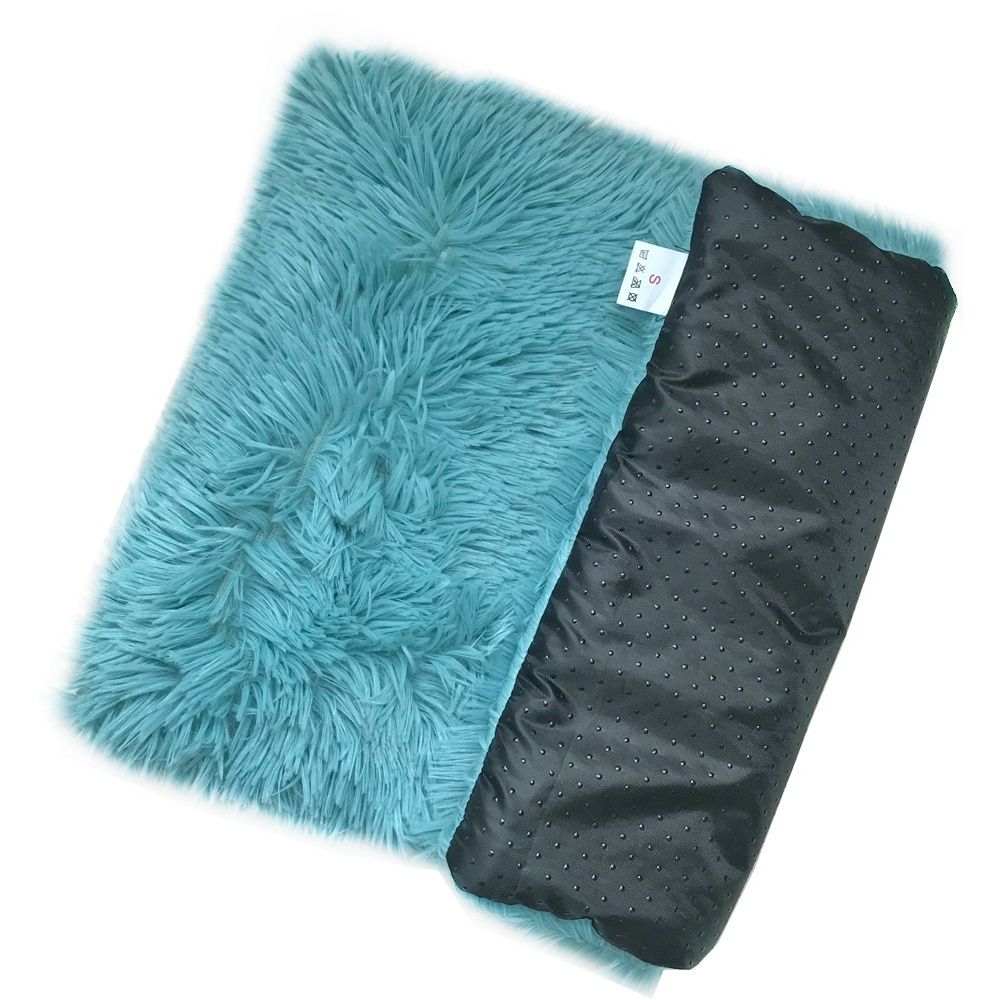 Plush Dog Bed Mat Winter Warm Pet Pad For Dog Cat Washable Non-Slip Soft Bed Accessories Easy Clean Pet Bed Large