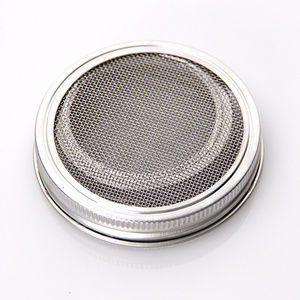 High Quality Factory Wholesale Packaging Glass Stainless Steel Sprouting Mason Jar Lids