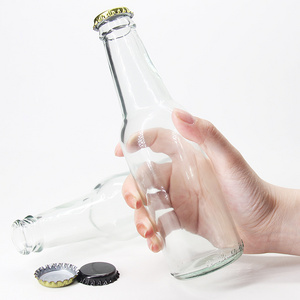 Hot Sale Factory Price Customized 250Ml 330Ml Clear  Beer Glass Bottle