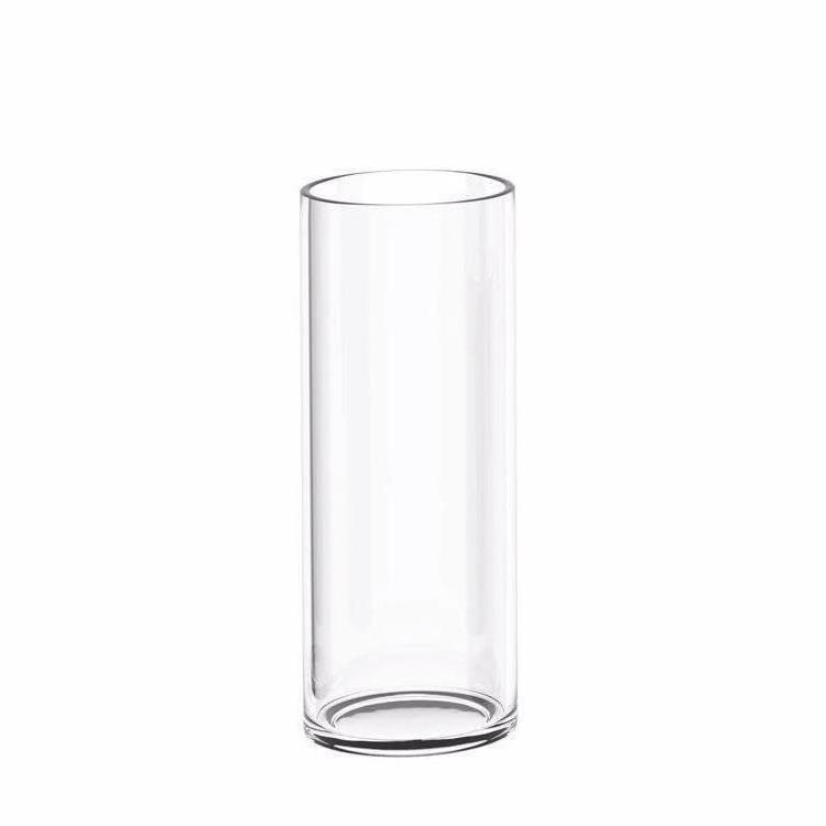 Tall Cylinder Clear Home Decor Vases Crystal Table Clear Glass Vase For Activities