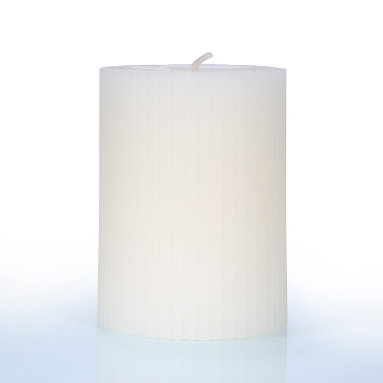 White paraffin wax candle stick candle