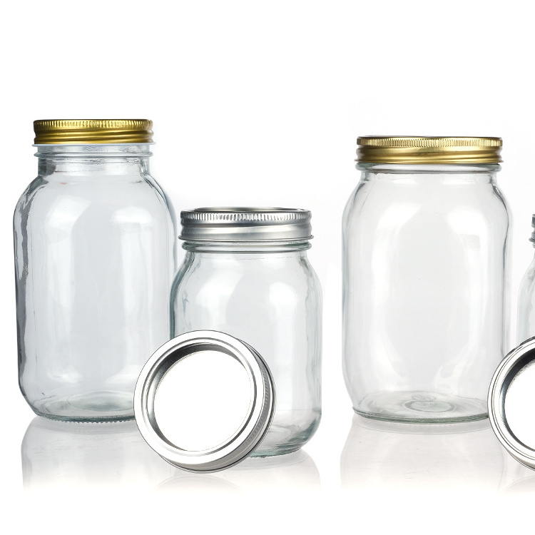 Custom Logo 4Oz 6Oz 8Oz 10Oz Wide Mouth 86Mm Glass Pickle Canning Jars With Bands And Lids