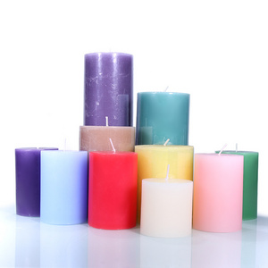 Wholesale Factory Low MOQ and Price High Quality Natural paraffin Wax Pillar Candle