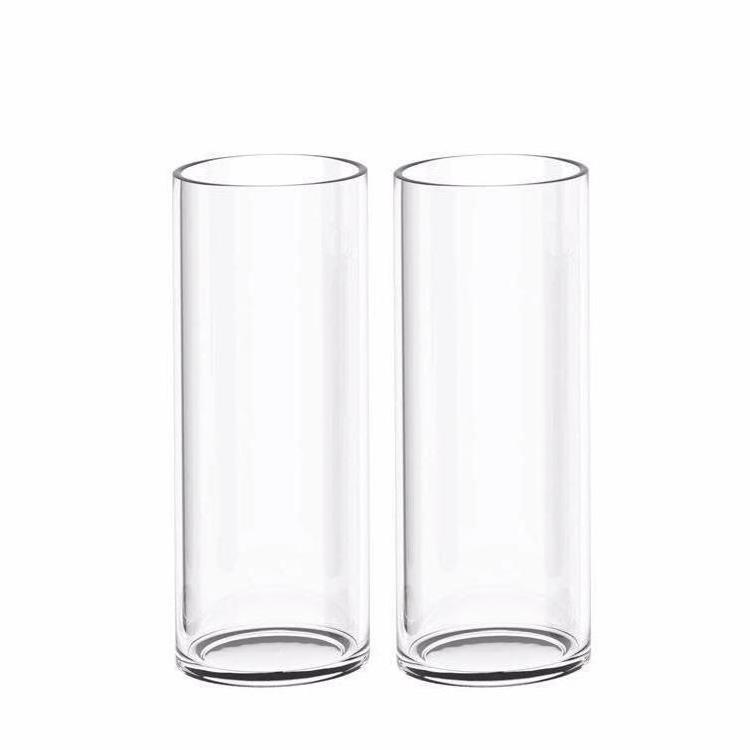 Tall Cylinder Clear Home Decor Vases Crystal Table Clear Glass Vase For Activities