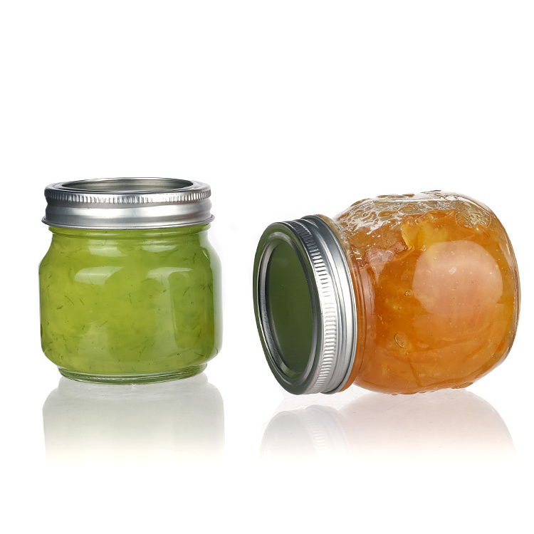 Custom Logo 4Oz 6Oz 8Oz 10Oz Wide Mouth 86Mm Glass Pickle Canning Jars With Bands And Lids