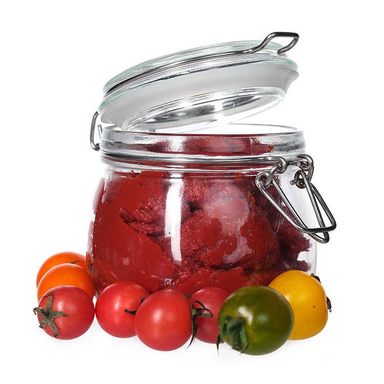 Free Samples Multi Sizes Round and Square Swing Top Food Preserving Glass Jars with Hinged and Clip Lids