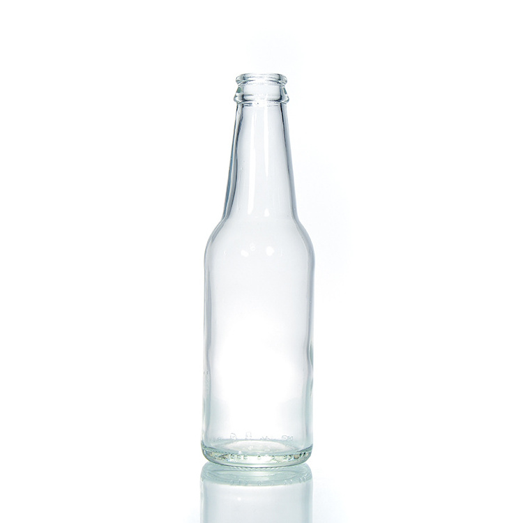 High Quality Transparent 330ml Clear beer bottle glass