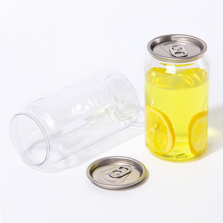 Supplier Hot Sales Soft Drinks Transparent Plastic Bottle Cans for Soft Drinks