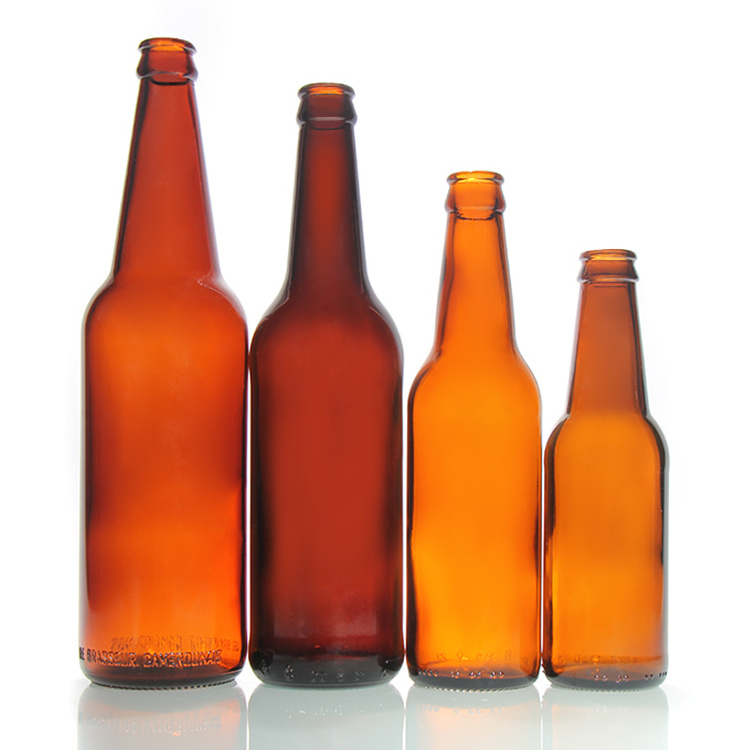 Wholesale Prices 250Ml  330Ml Frosted Beer Soda Glass Bottle With Aluminum Lid