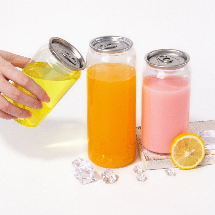 Supplier Hot Sales Soft Drinks Transparent Plastic Bottle Cans for Soft Drinks