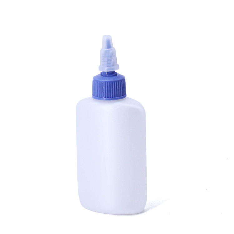 Hdpe 30ml 60ml 100ml Transparent Black Squeeze Plastic Glue Dropper Bottle With Twist Cap