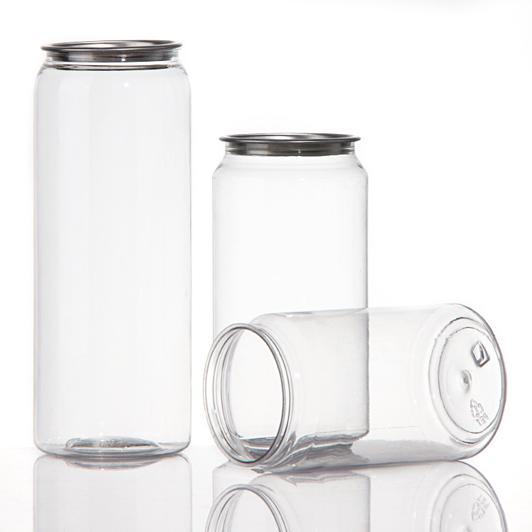 Wholesale Hot Selling Carbonated Bottle Pet Soda Plastic Cans With Aluminum Caps