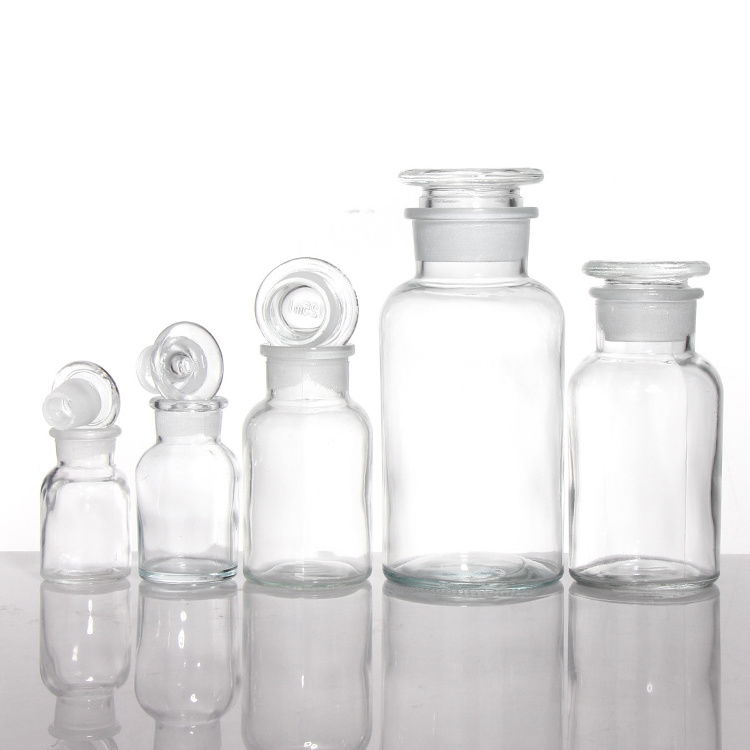 Different Sizes Glass Apothecary Jars Candle Glass Apothecary Jar With Cork Lid For Wholesale